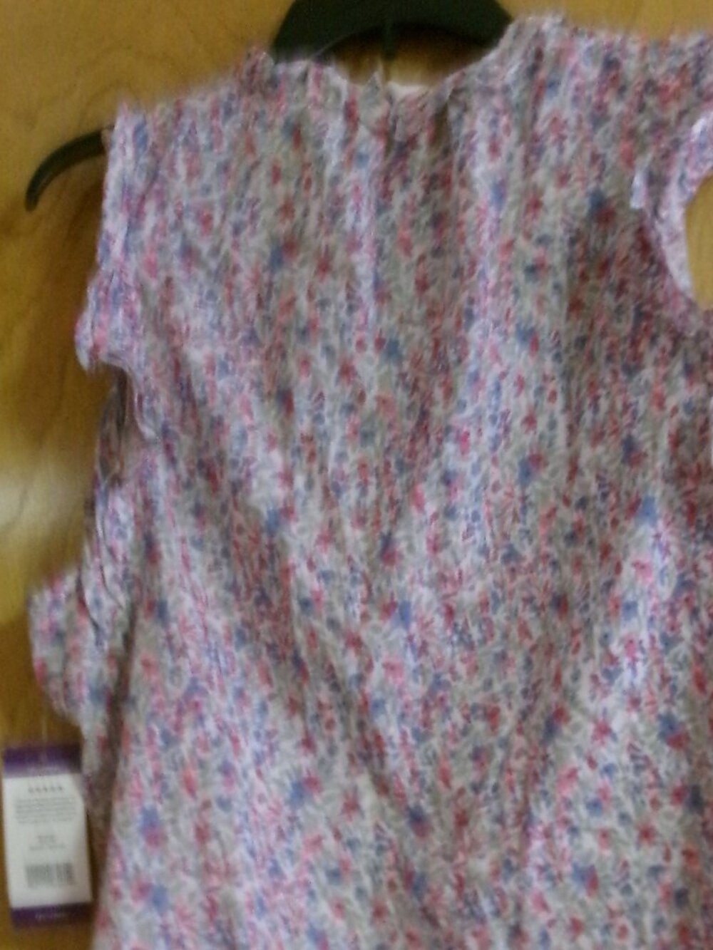 NWT BB Dakota Steve Madden XXL Floral Ruffle Sleeve. Tie Front Top - Picture 2 of 7